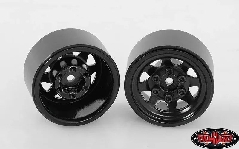 1.0" Black Stamped Steel Beadlocks (4) RC4Z-W0229