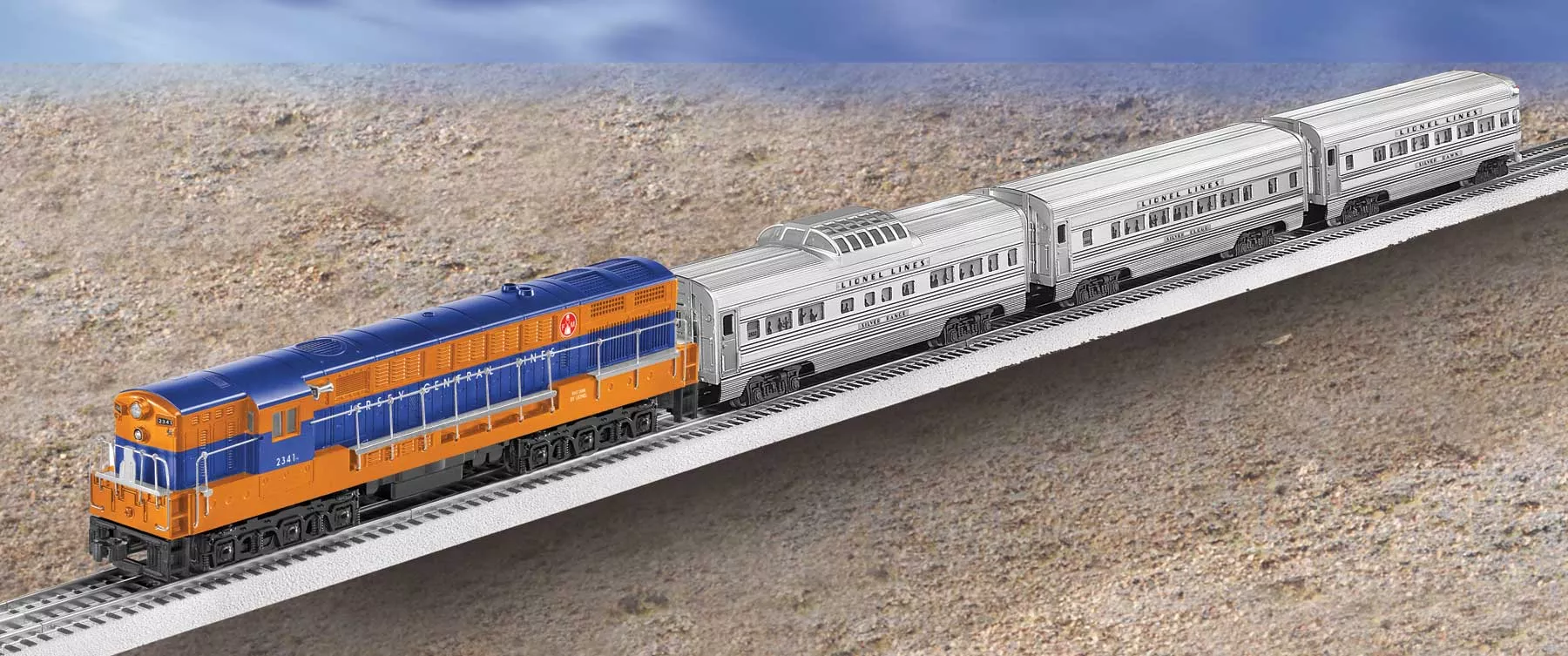 #2270W Jersey Central Passenger Set (TMCC FM Train Master #2341)