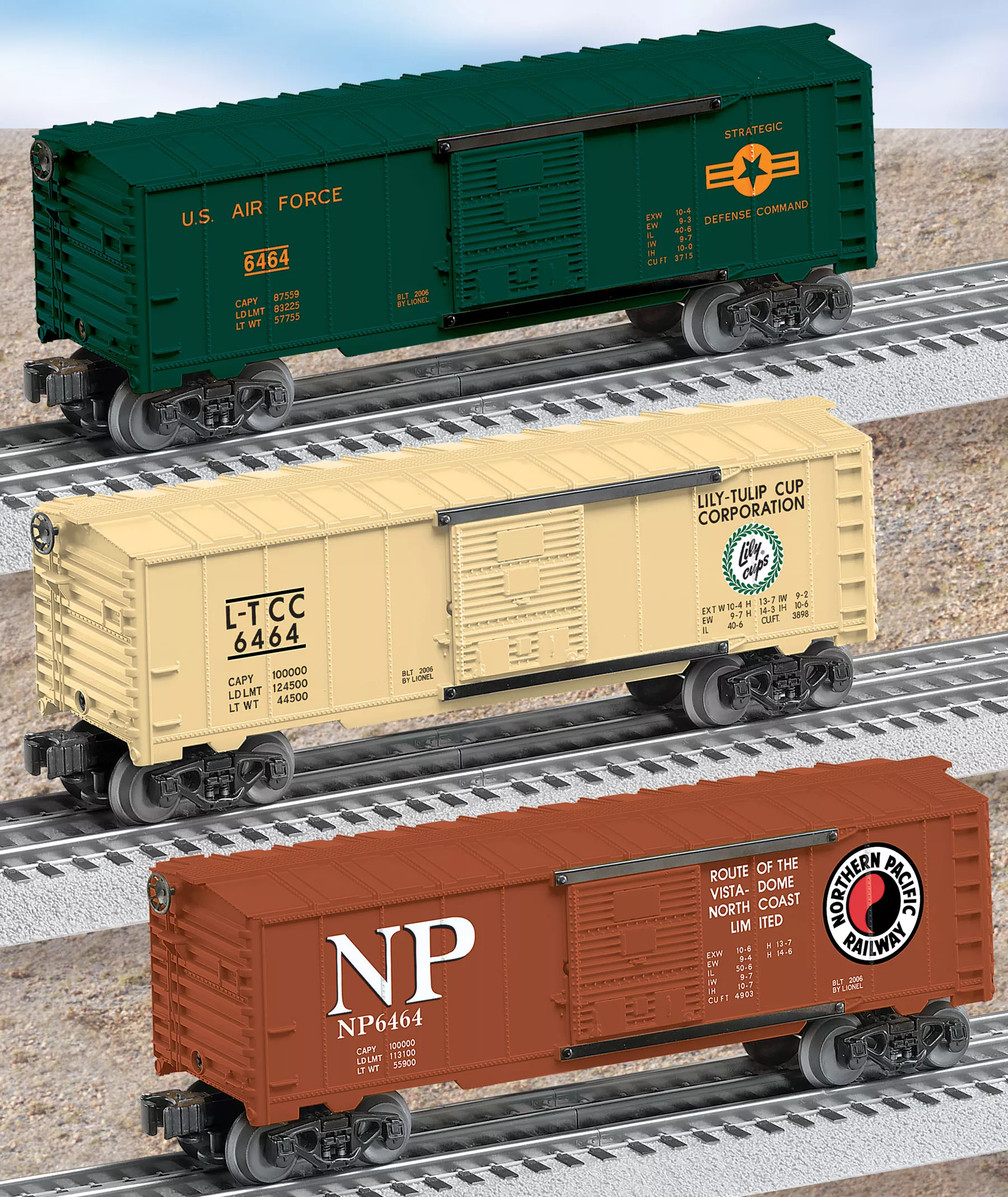 #6464 Boxcar 3-Pack