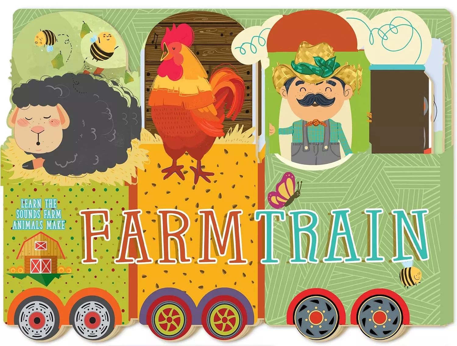 All Aboard the Farm Train Board Book