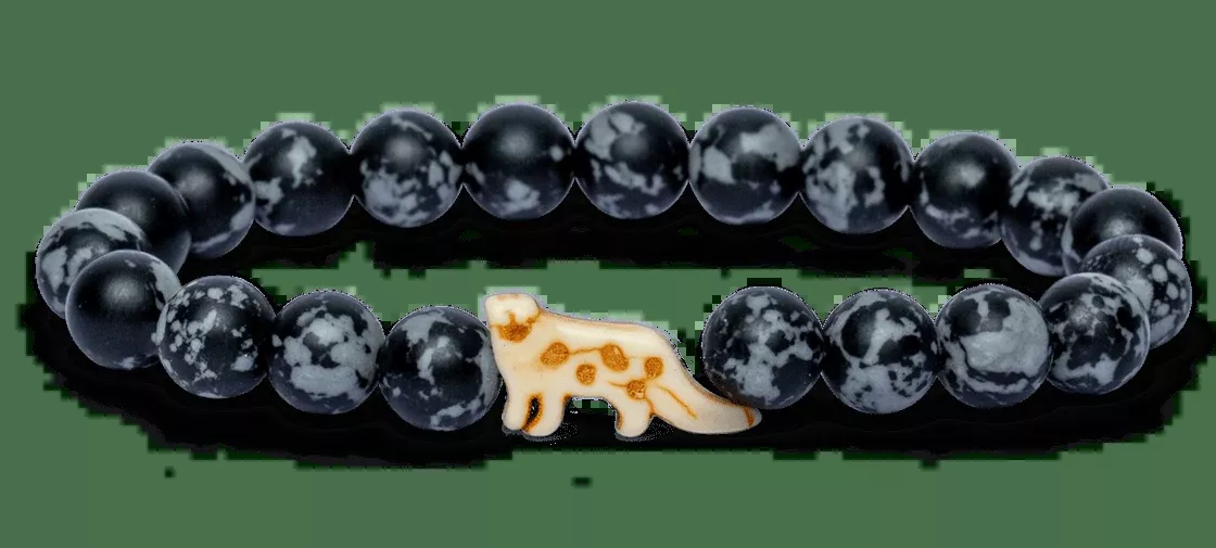 Ascent Snow Leopard Papillae Stone Bracelet