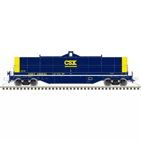 Atlas Trains 50004876 N 42ft Coil Steel Car with Fishbelly Side Sill CSX #496673