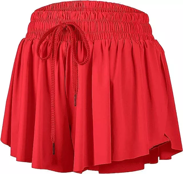 Azarhia Butterfly Shorts - Red