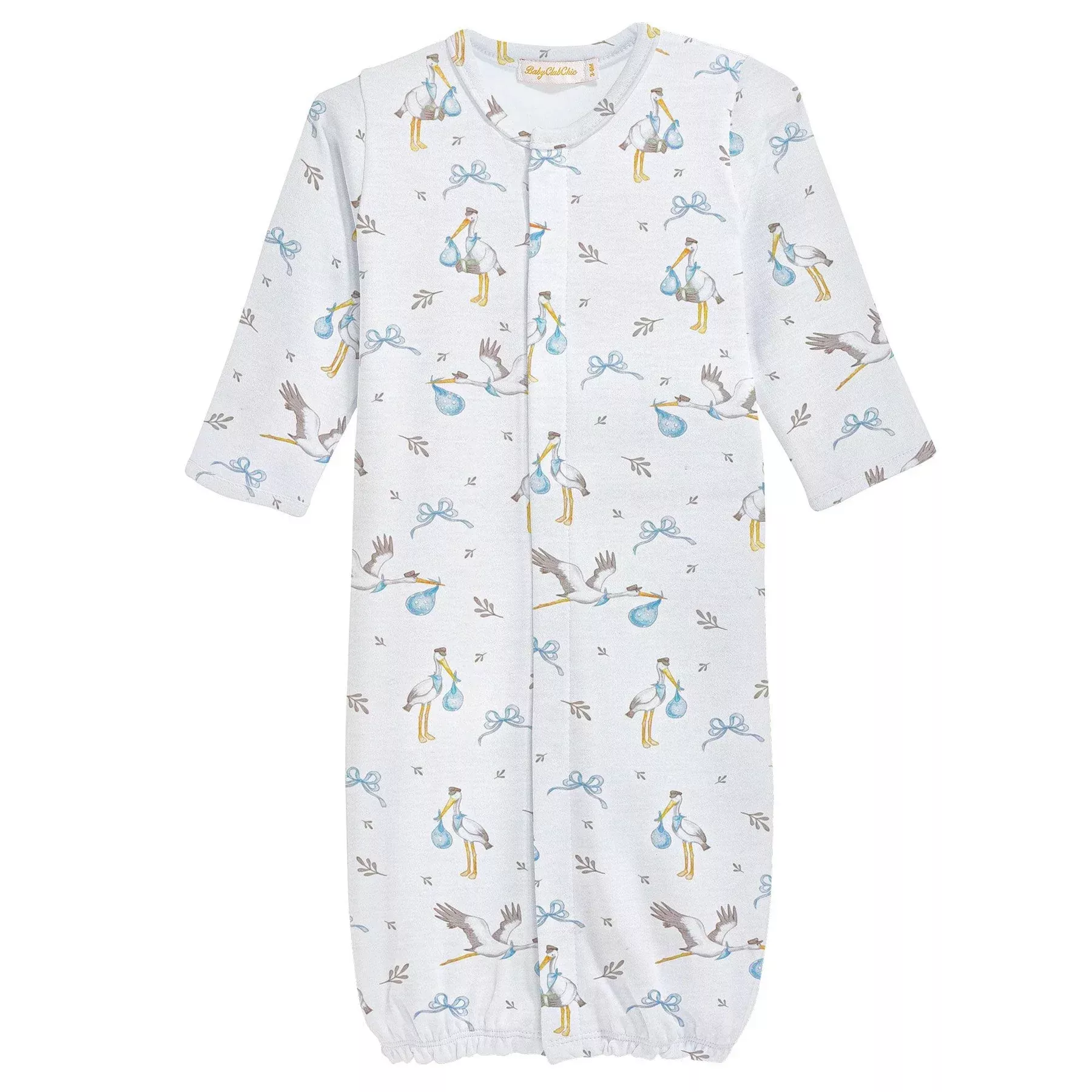 Baby Club Chic Converter Gown Blue Storks