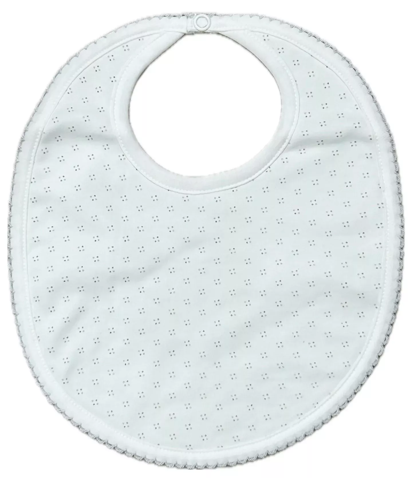 Baby Loren Pima Grey Dot Bib