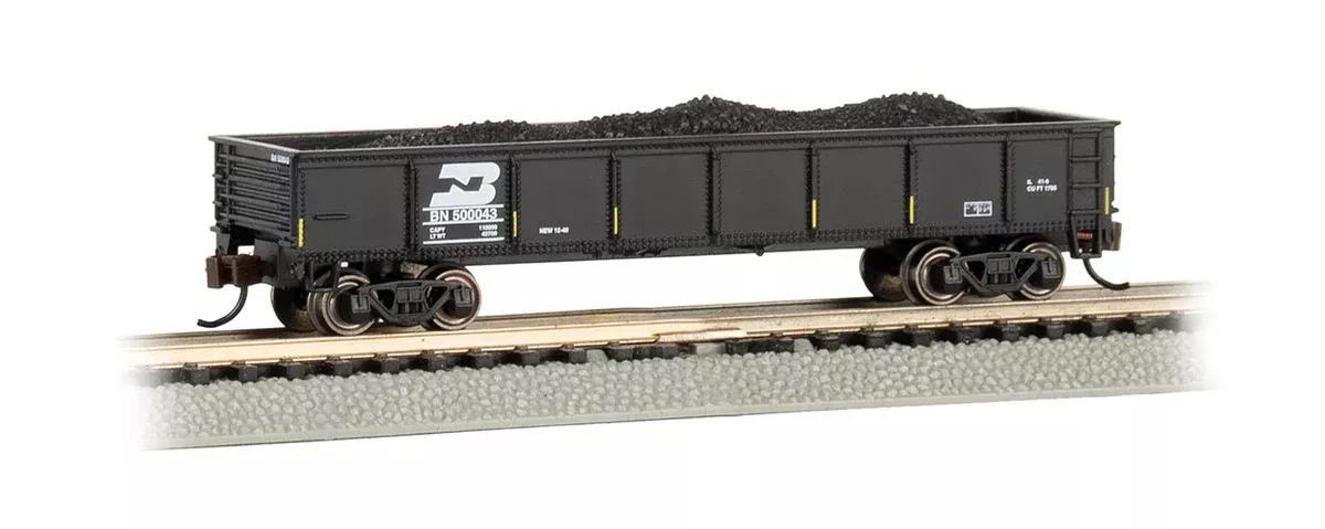 Bachmann 17252 40' GONDOLA - BURLINGTON NORTHERN #500043 N SCALE NEW