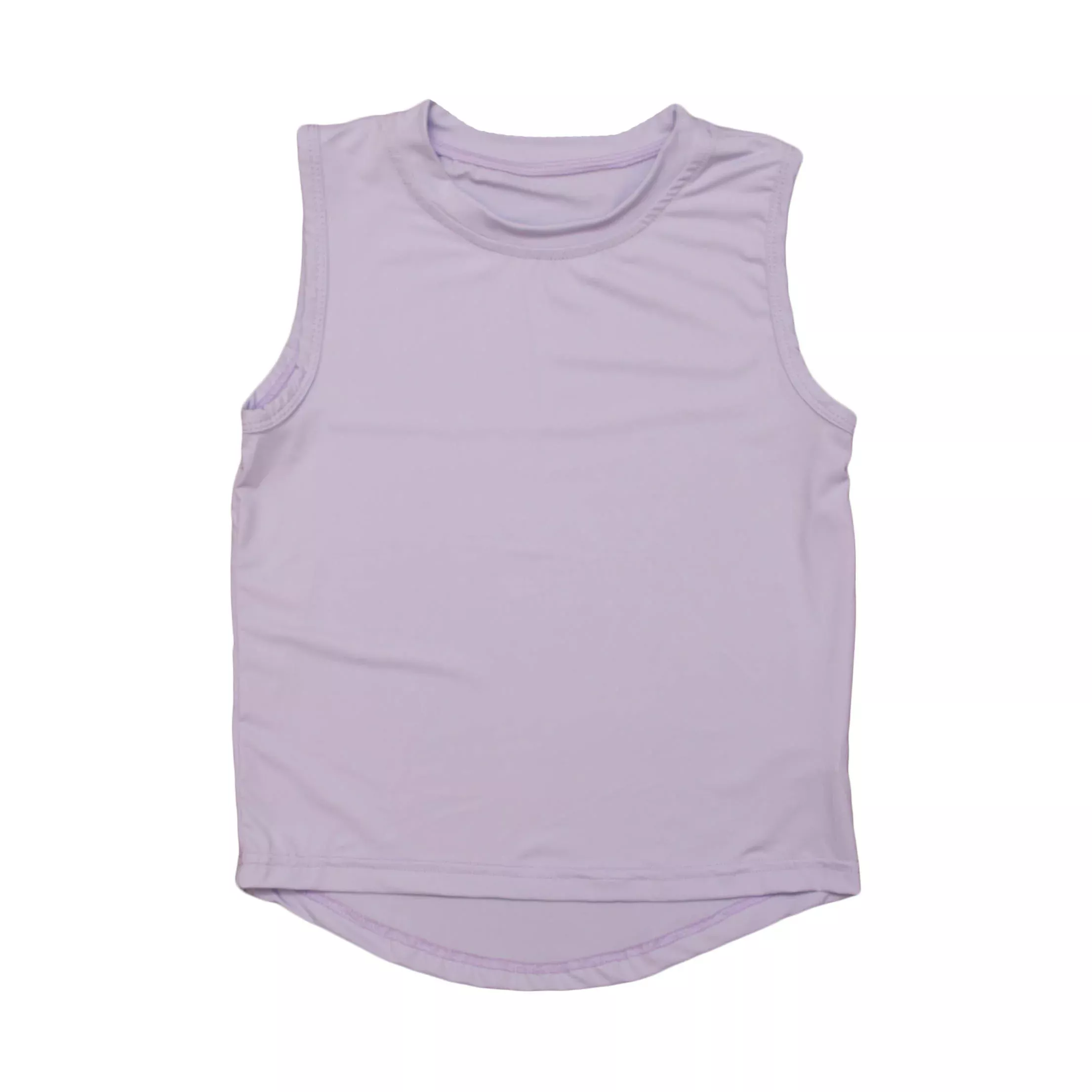 Belle Cher Athletic Lavender High Low Tank Top