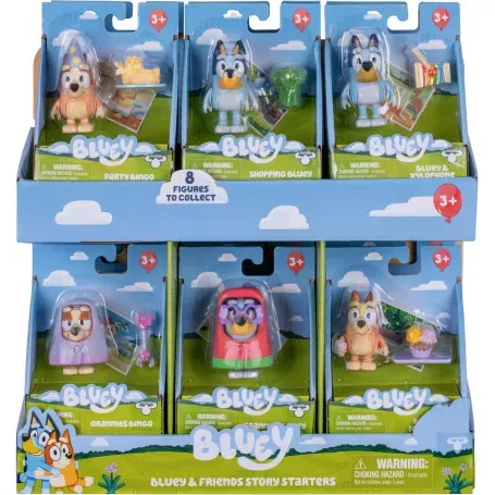 Bluey Story Starter Pack Series 13 Assorted Action Figure Set