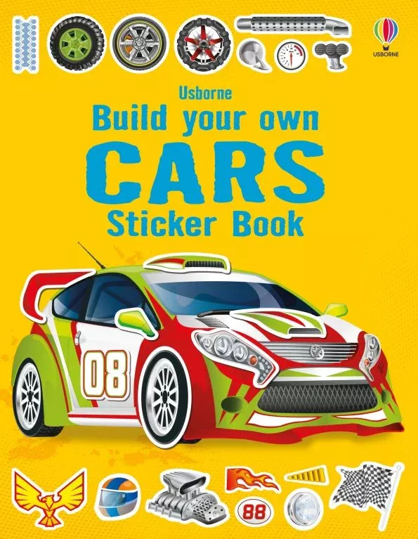 Build Your Own Cars Sticker Book with 100 Stickers