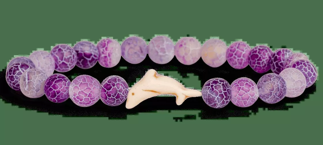 Coral Reef Violet Dolphin Bracelet