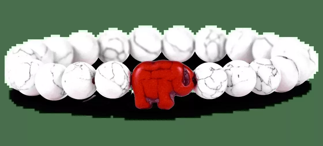Elephant White Howlite