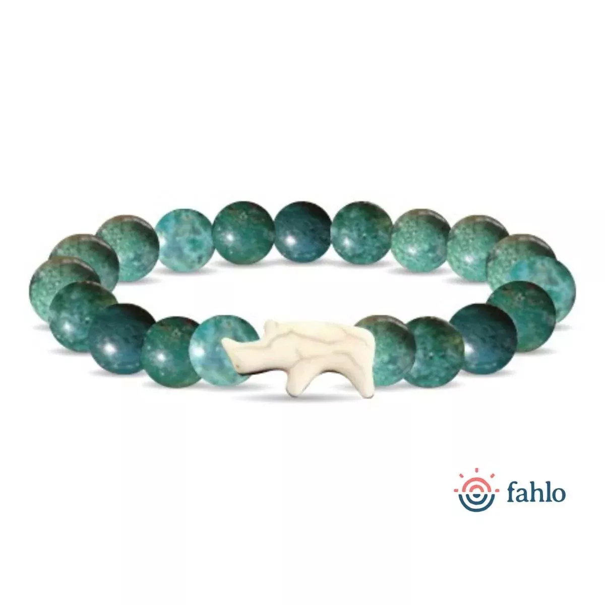 Fahlo The Charge Bracelet Oasis Track A Rhino Conservation Jewelry