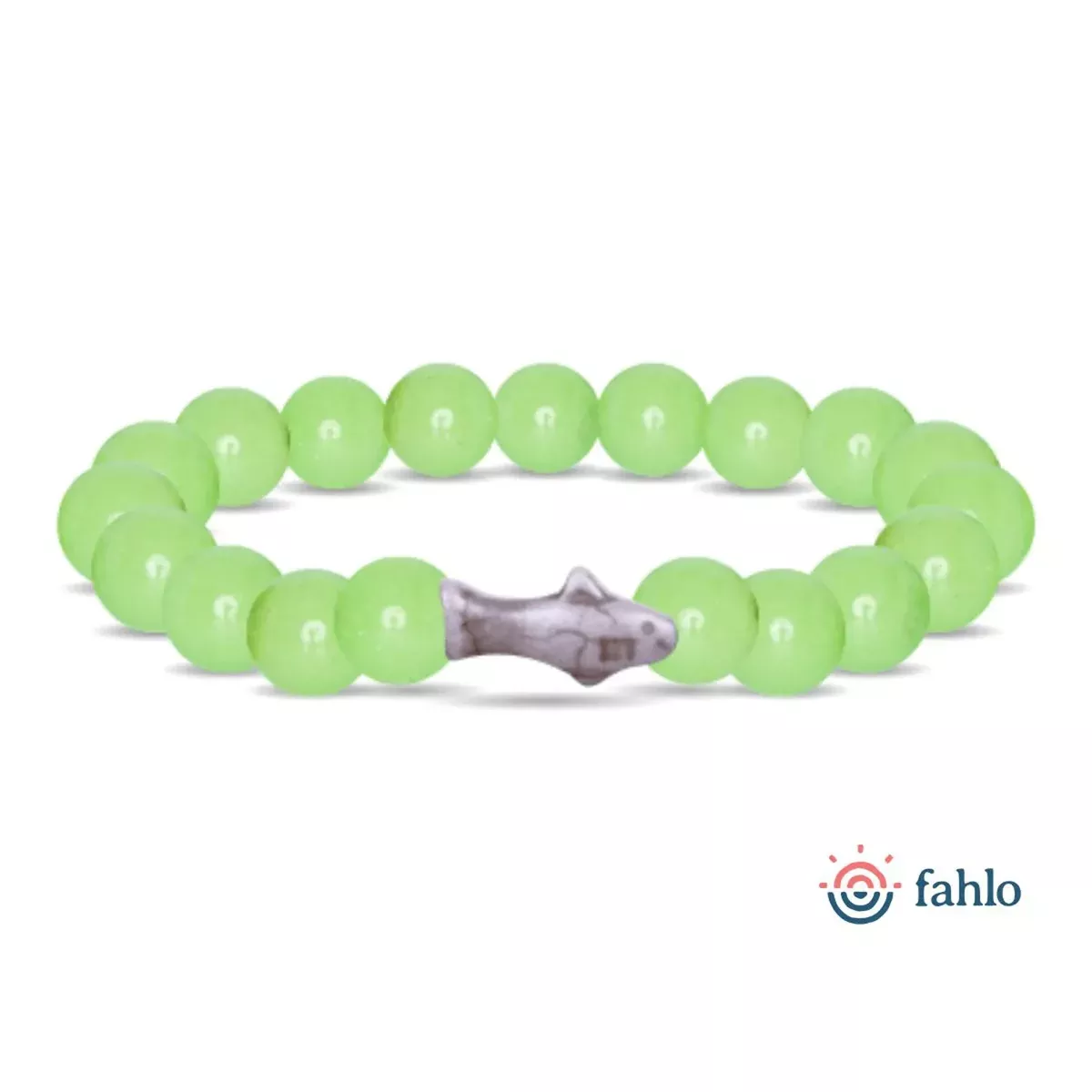 Fahlo The Voyage Shark Glow-in-the-Dark Tracking Bracelet - Sage