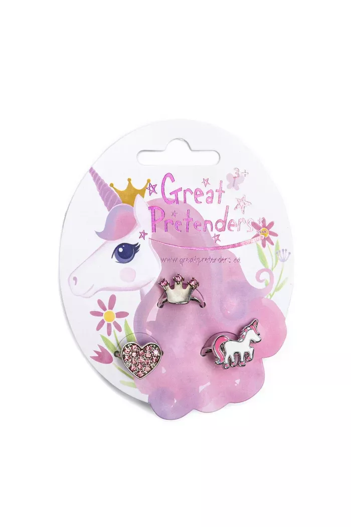 Great Pretenders Princess 3Pc Ring Set