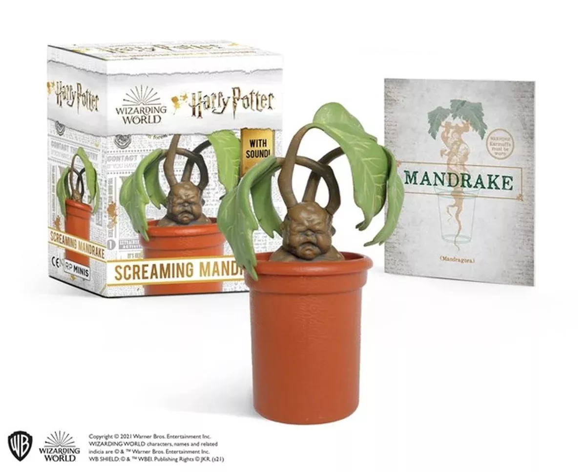 Harry Potter Screaming Mandrake Mini Collectible with Authentic Sound Effect