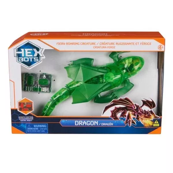 Hex Bots Remote Control Dragon Toy With Realistic Roaring Action