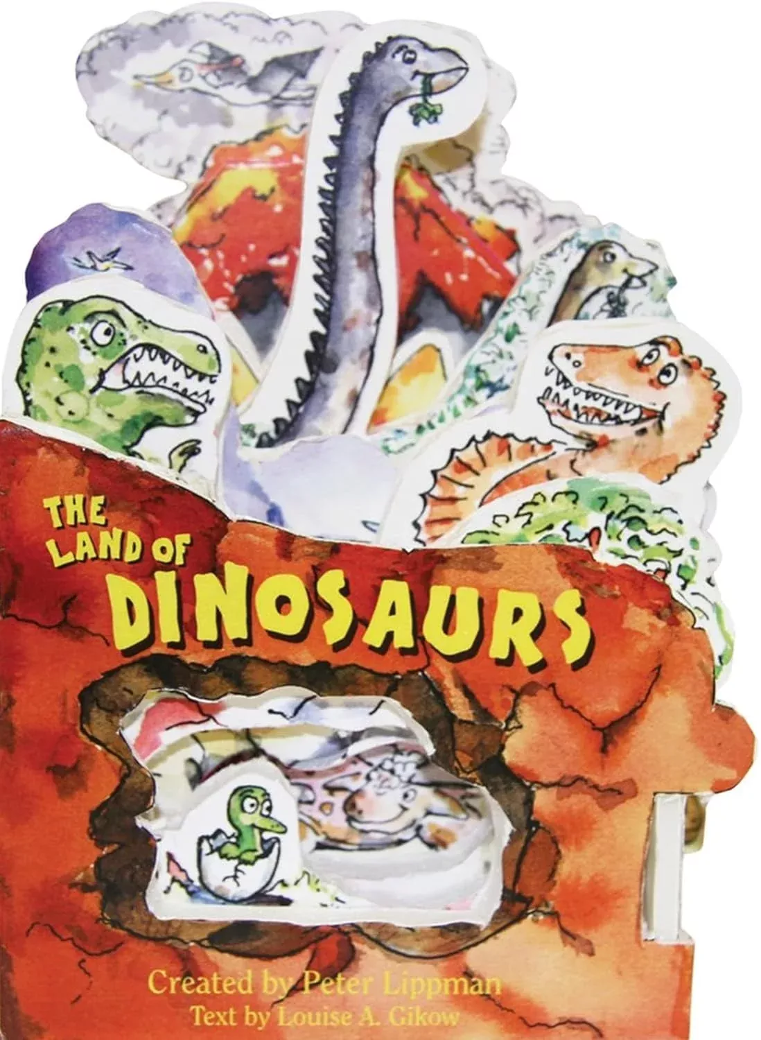 The Land of Dinosaurs Mini House Chunky Die-Cut Board Book