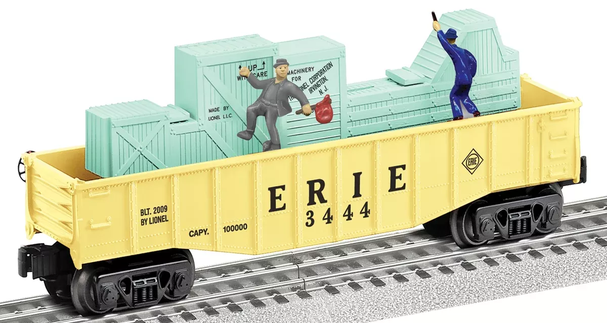 Lionel 6-37001pastel #3444 ERIE ANIMATED GONDOLA O SCALE NEW