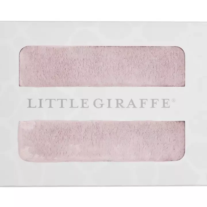 Little Giraffe Powder Plush Baby Blanket - Boxed