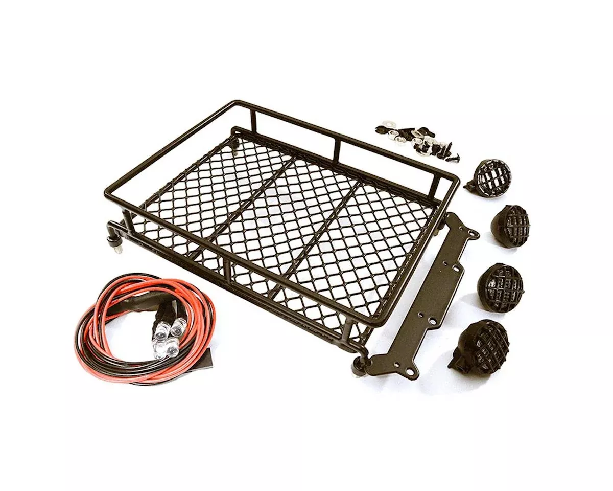 Metal Luggage Tray with 4 LED Spot Light for Wraith (1/10 Scale)