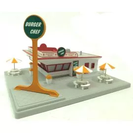 mth 30-90084 burger chef stand building