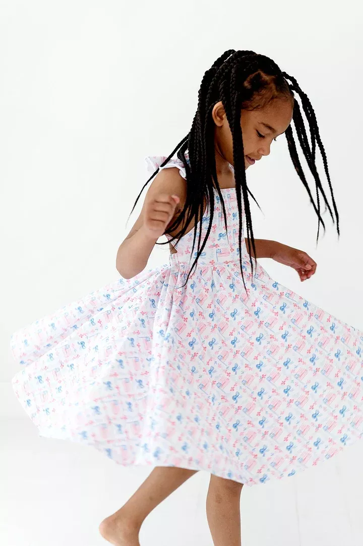 Ollie Jay Knit Patriotic Flags Rosita Dress