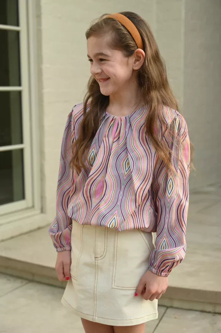 Pleat Collection Wren Top - Peacock