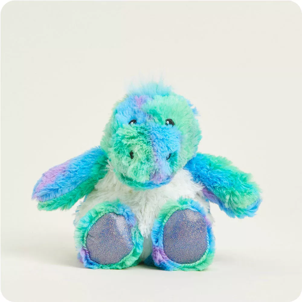 Rainbow Dinosaur- Junior Warmies Microwaveable Plush Animal Lavender Scented