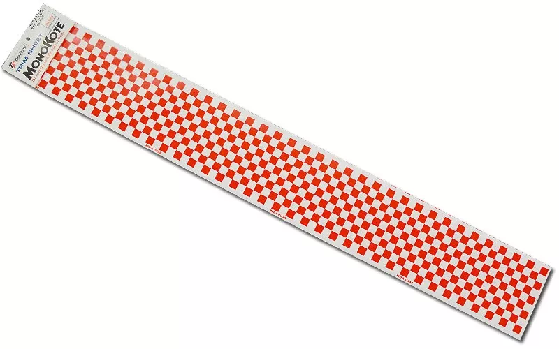 Red/Clear Check Trim MonoKote