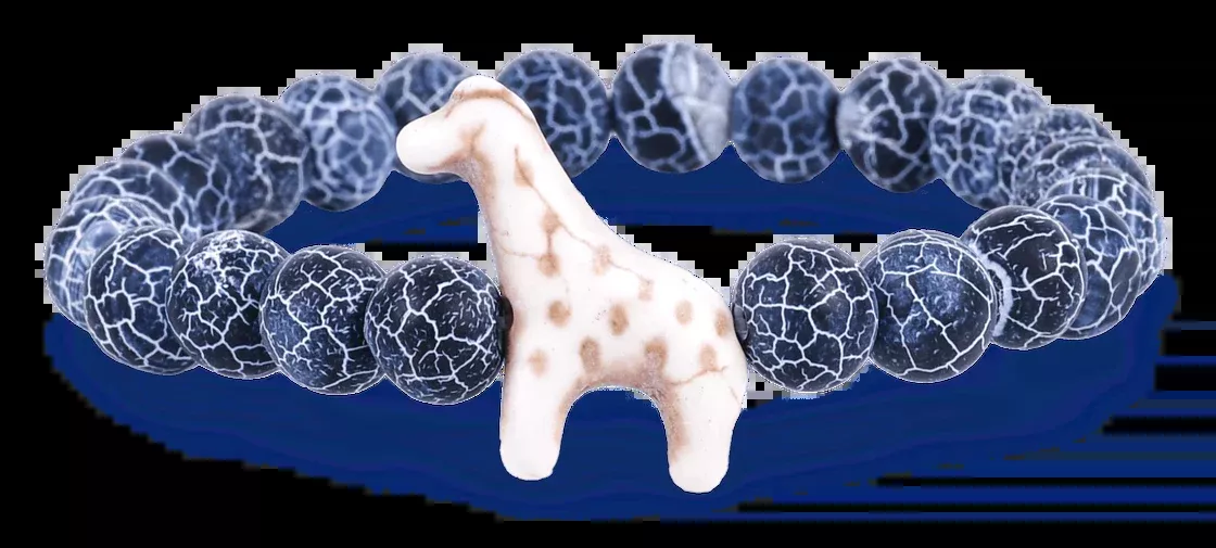 River Blue Giraffe Tracking Bracelet