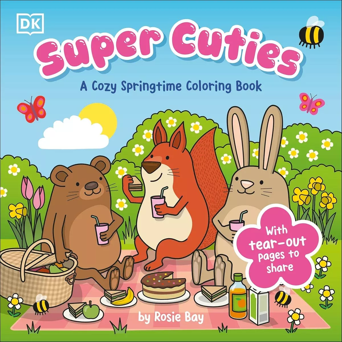 Super Cuties Cozy Springtime Coloring Book