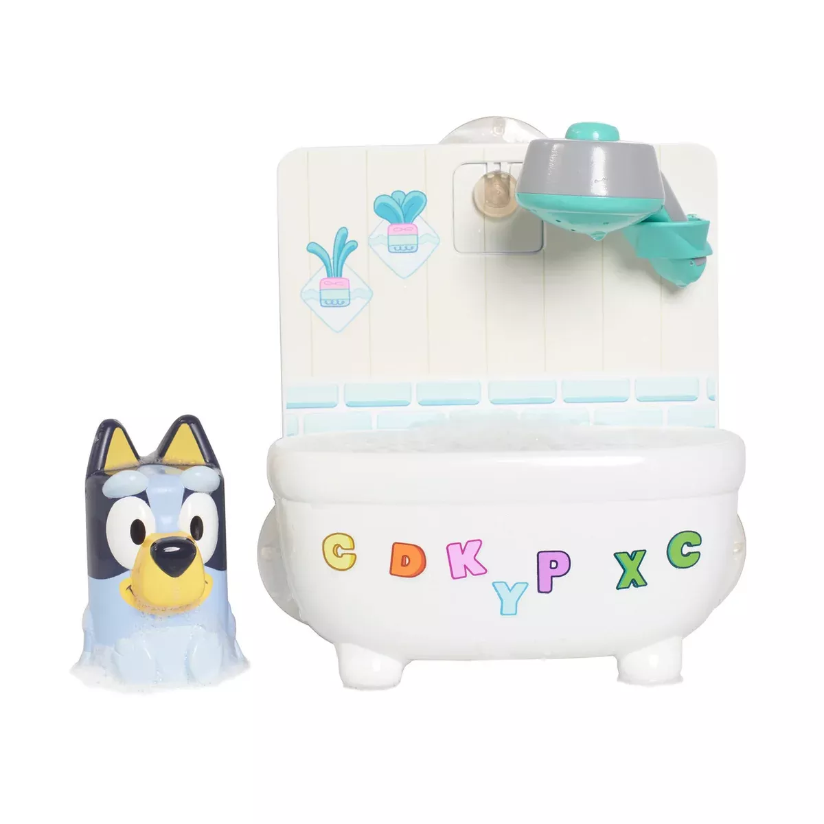 Toomies Shower and Scrub Bluey Interactive Bubble Bath Toddler Toy