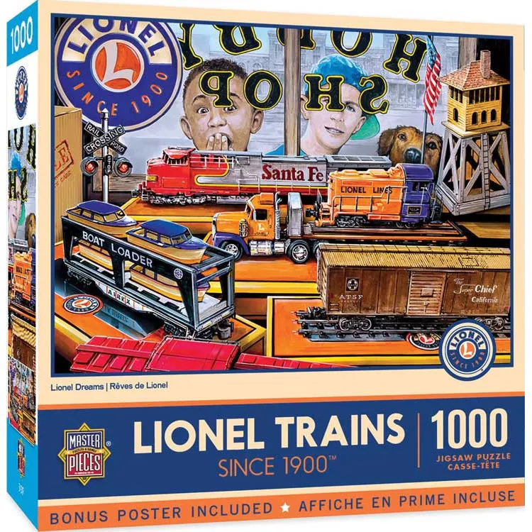 Train Enthusiast Vendors - 722774 Lionel Dreams Puzzle, 1000Pcs.