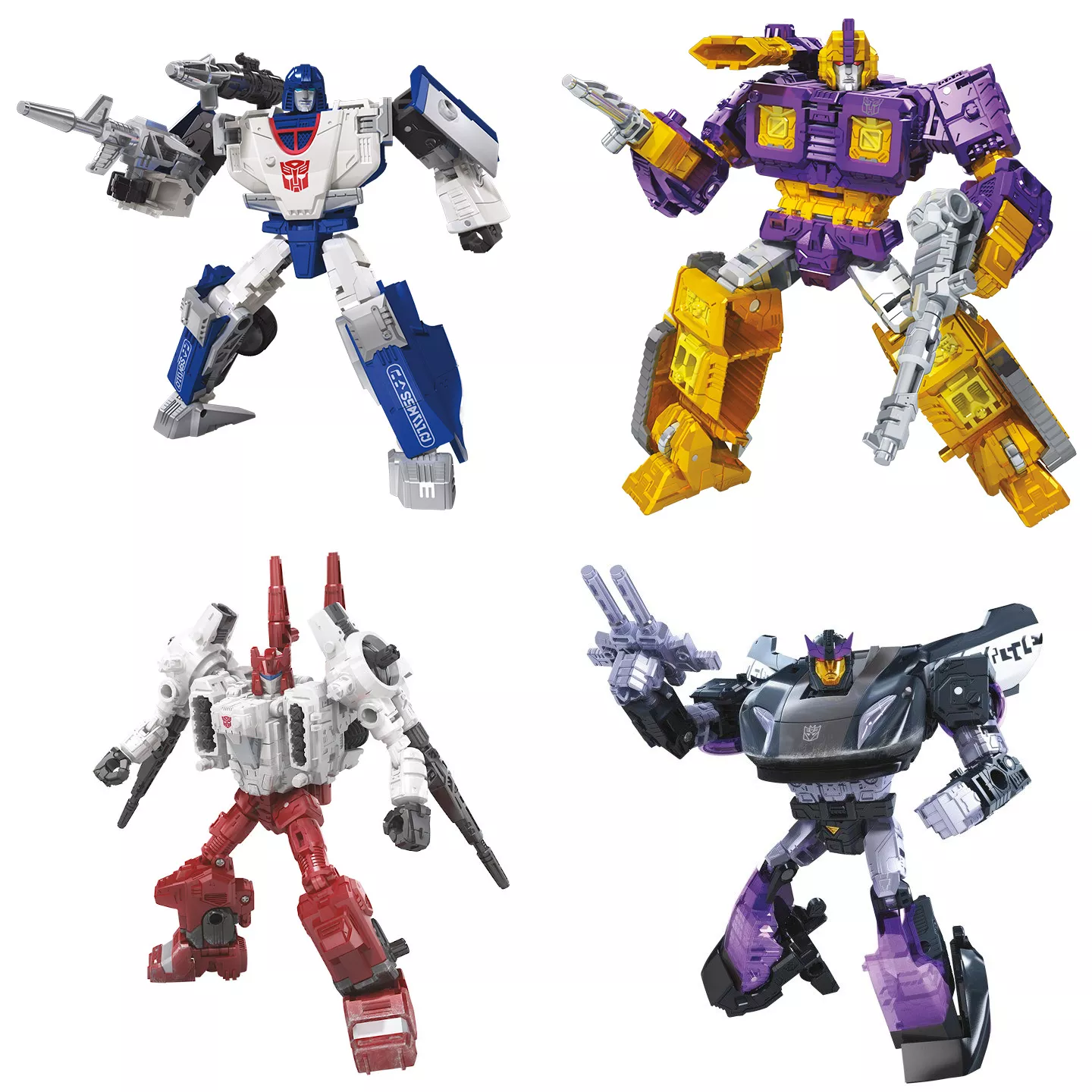 Transformers: Siege Deluxe Wave 4 Set (Mirage, Impactor, Sixgun, and Barricad)