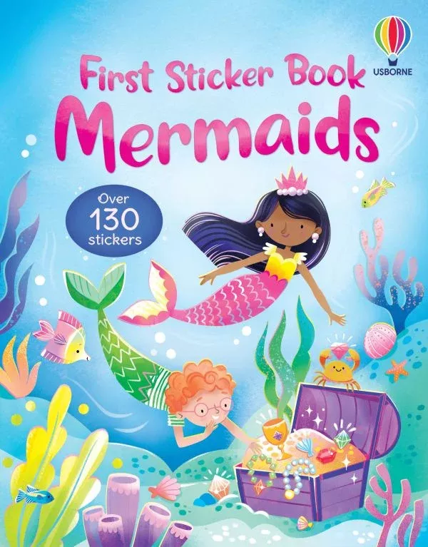 Usborne First Sticker Book Mermaids with Over 130 Colorful Stickers