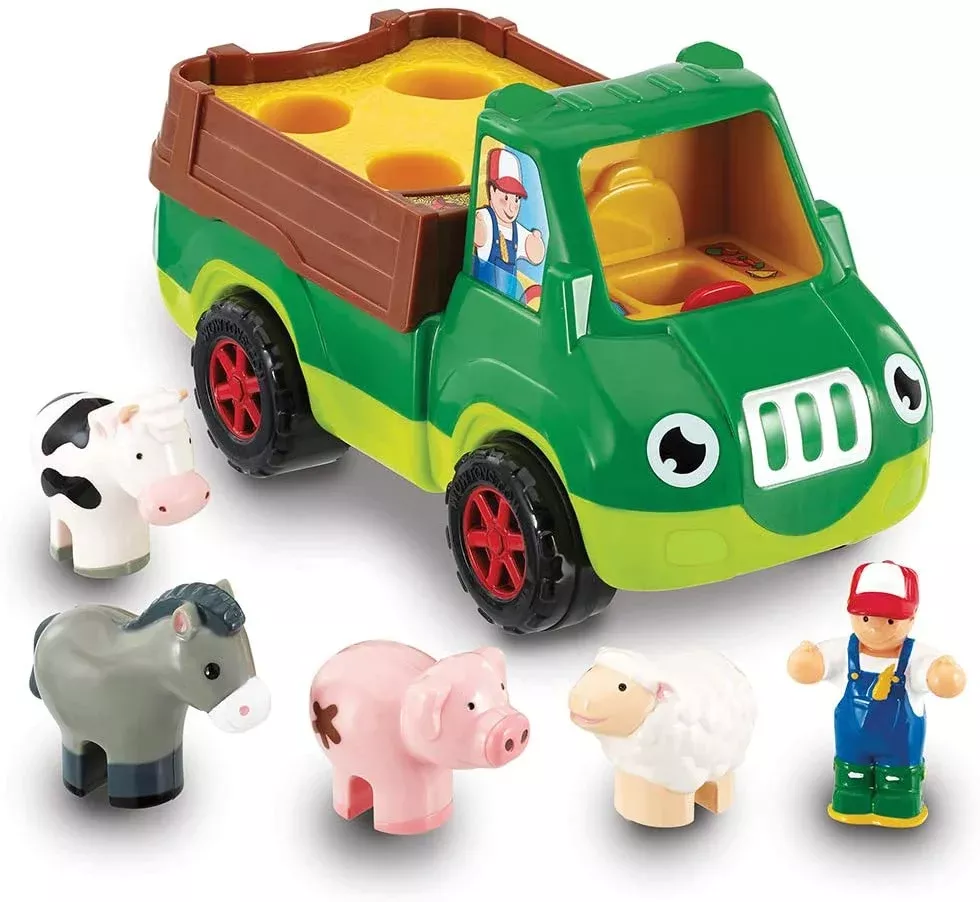 WOW Toys Freddie Farm Truck Friction Powered Toddler Vehicle Play Set