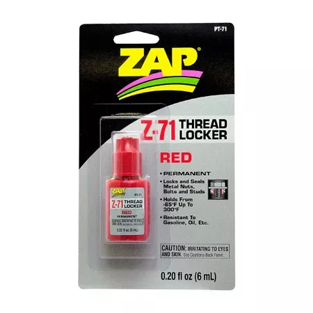 ZAP Z-71 Permanent Thread Locker Red .2fl oz PAAPT71