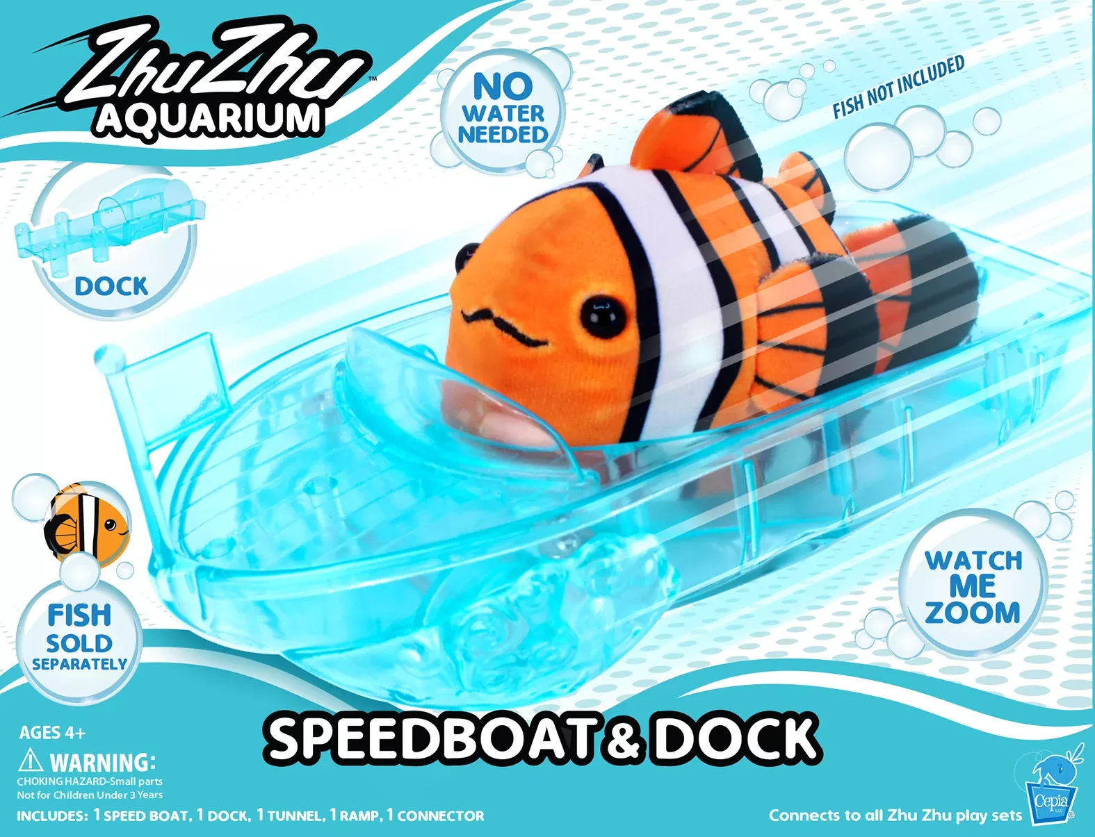 ZhuZhu Aquarium Speed Boat and Dock Set