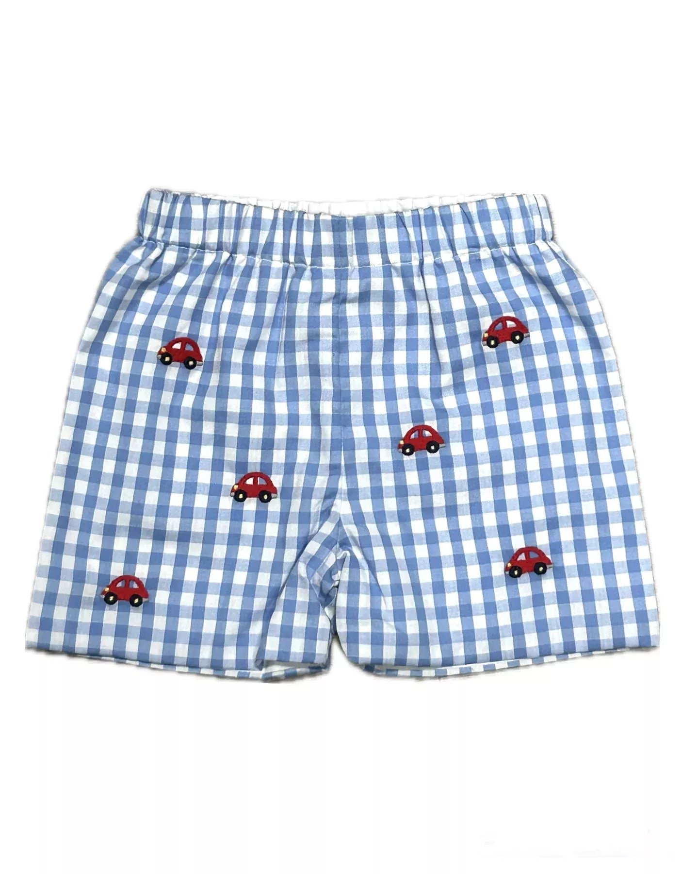 Zuccini Check Leo Short Embroidered Cars