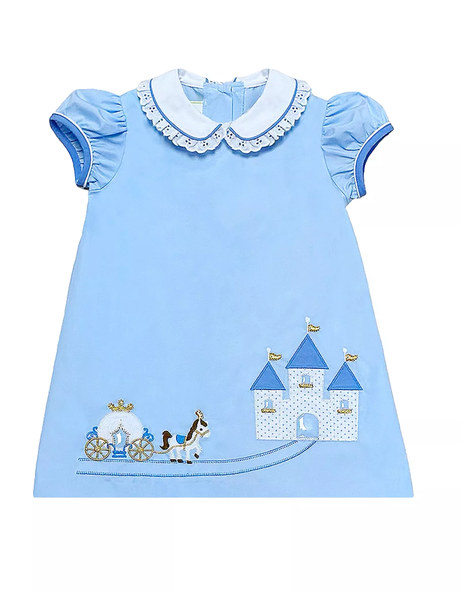 Zuccini Kids Princess Castle Louisa Dress Light Blue