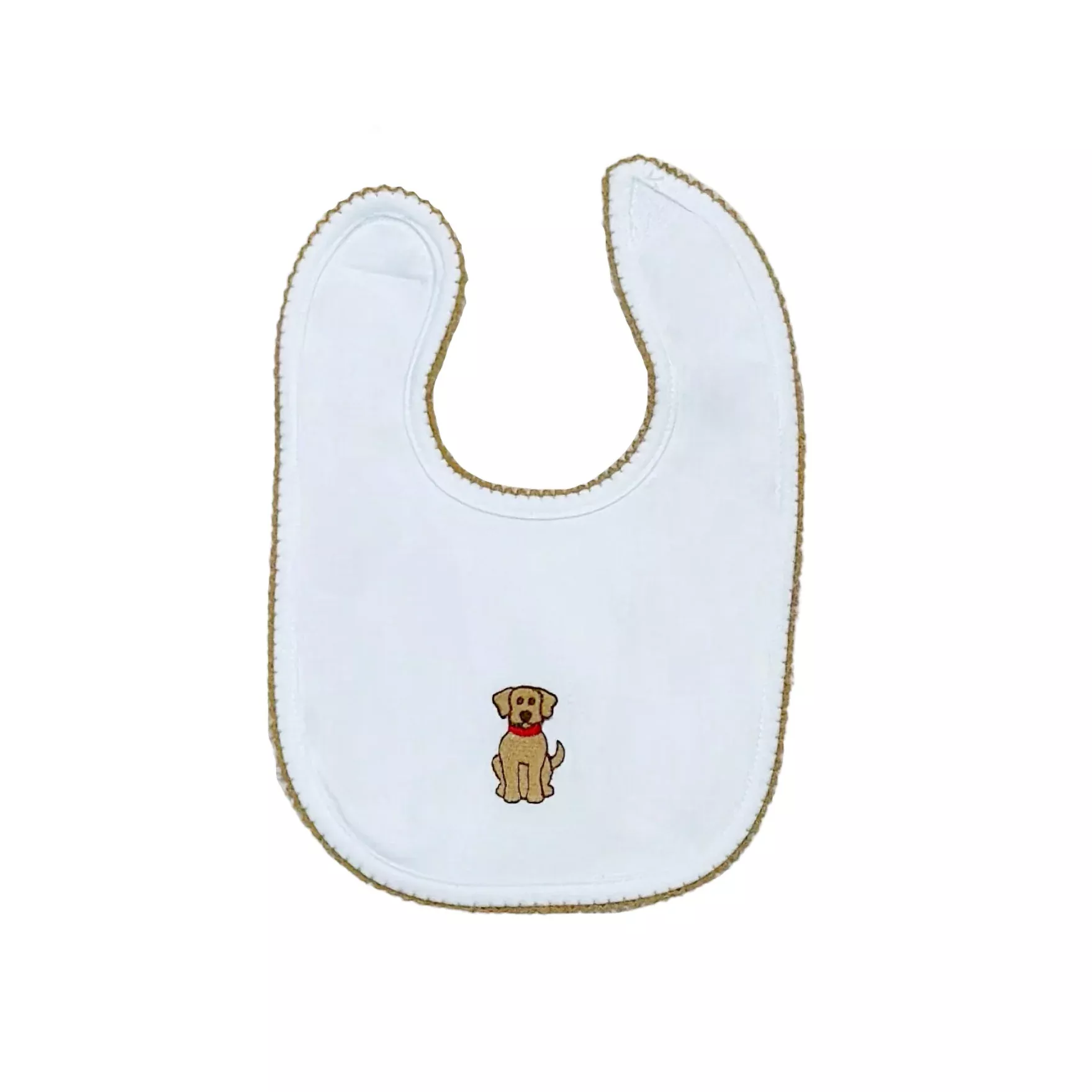 Zuccini Kids White Knit Labrador Bib