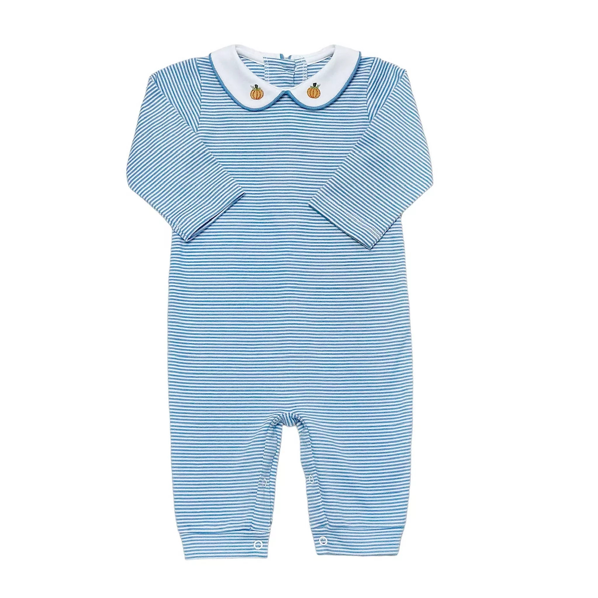 Zuccini Pumpkin Truck Oliver Romper Bitty Stripe Knit